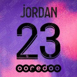 Jordan 23 (Official PSG 2020/21 Fourth Ligue 1 Name and Numbering)